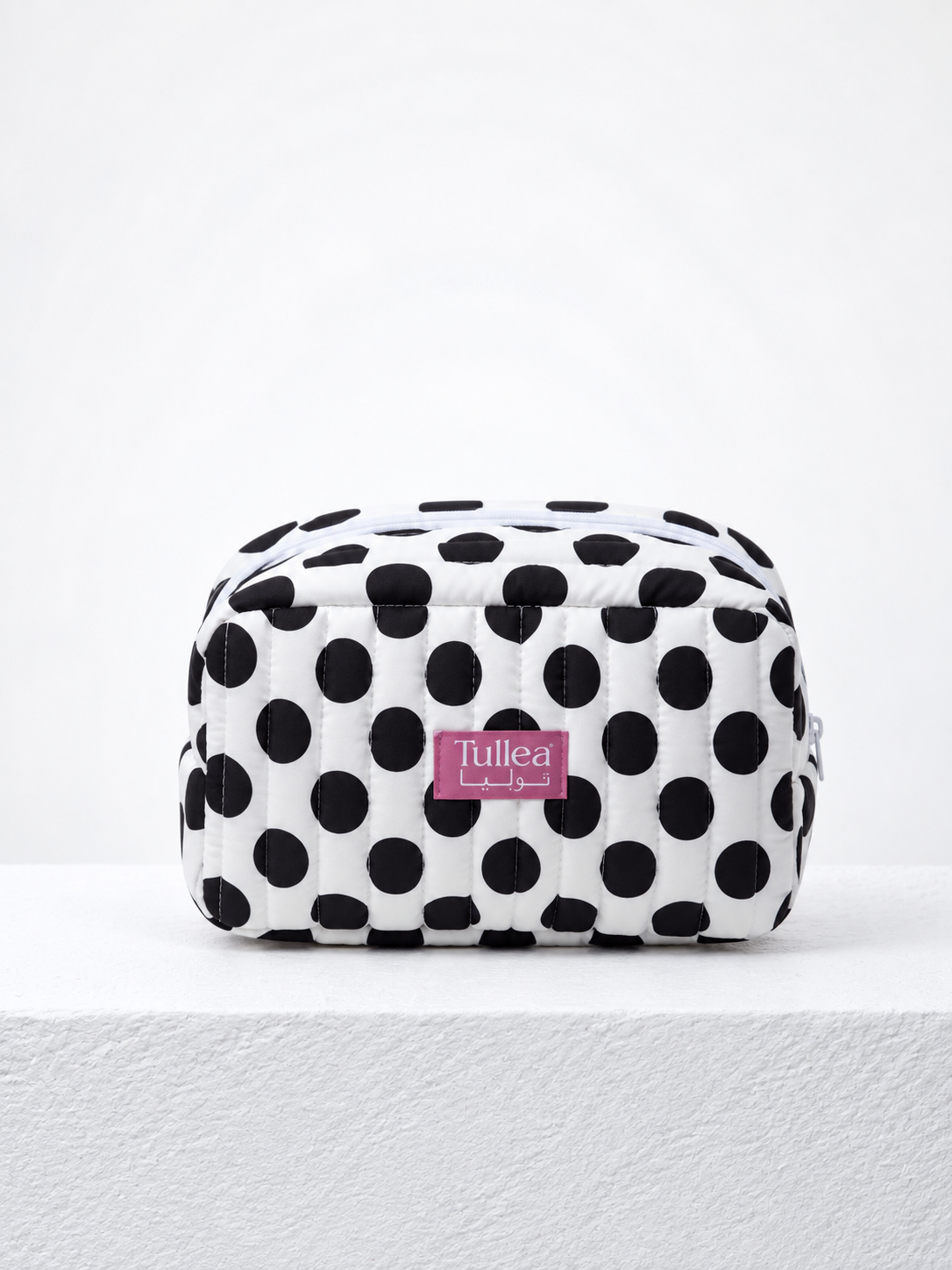 Dottie White Small Pouch